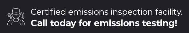 Certified emissions inspection facility. Call today for emissions testing!